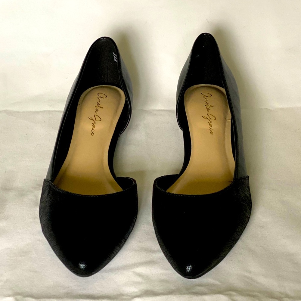 Amelia Grace Annie Flats Black